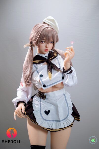156cm/5ft1 E-cup Silicone Head Sex Doll – Duoduo