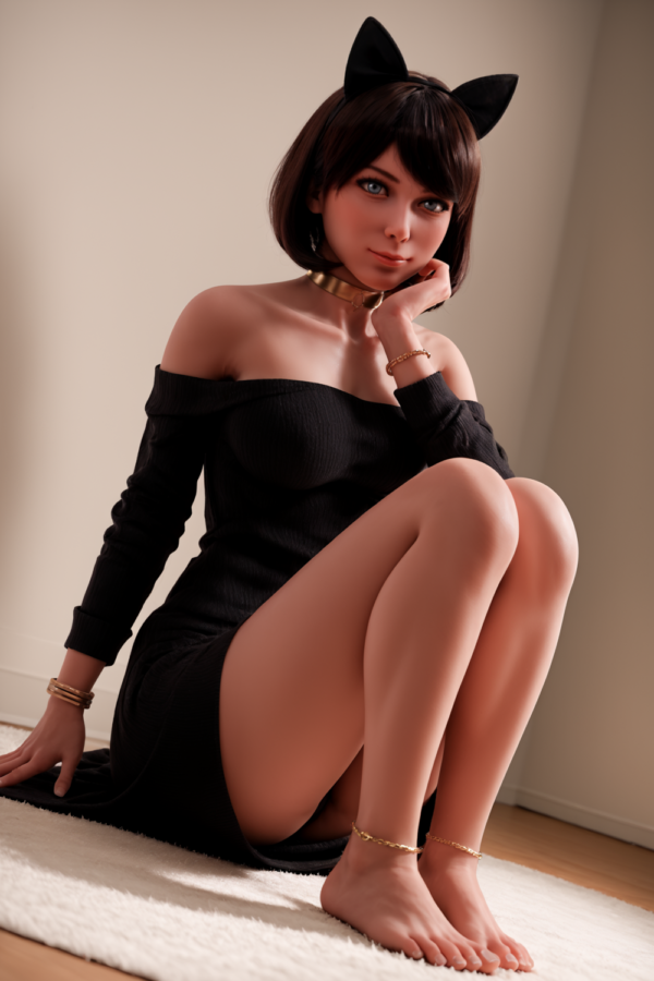 151cm/4ft11 F-cup Silicone Head Sex Doll – Fena.A - Image 10