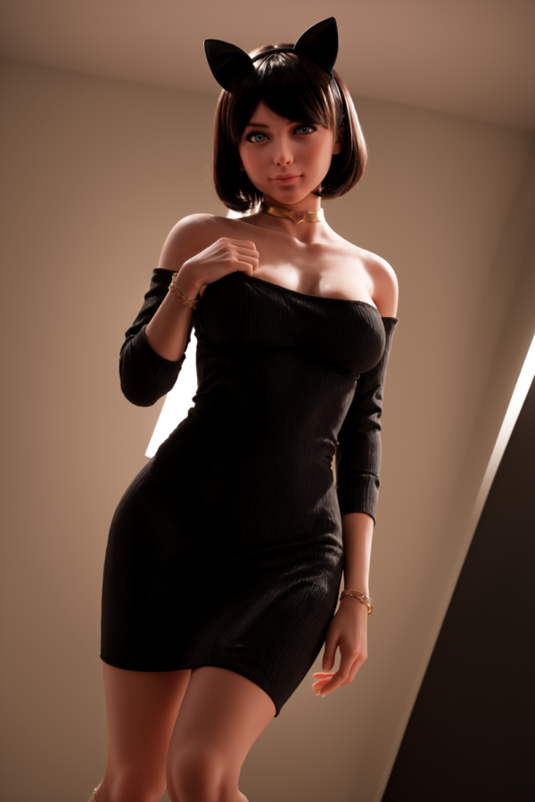 151cm/4ft11 F-cup Silicone Head Sex Doll – Fena.A - Image 12