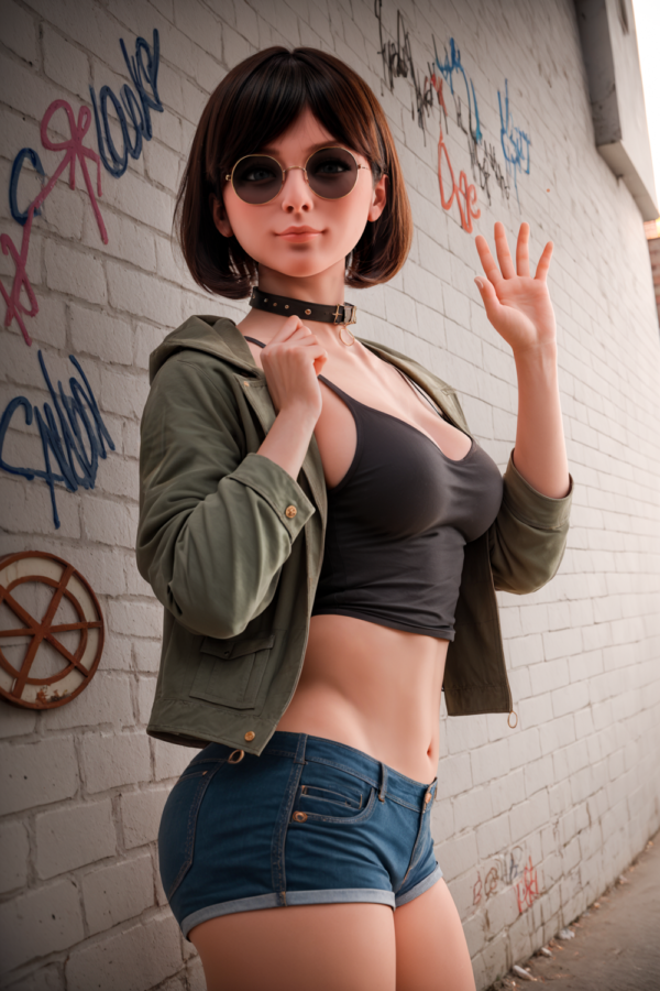 151cm/4ft11 F-cup Silicone Head Sex Doll – Fena.B - Image 5