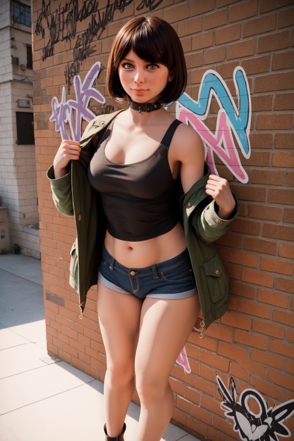 151cm/4ft11 F-cup Silicone Head Sex Doll – Fena.B - Image 10