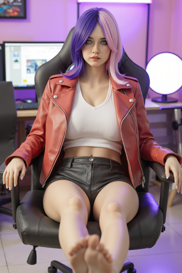 159cm/5ft3 O-cup Silicone Head Sex Doll – Rella Mallen - Image 9