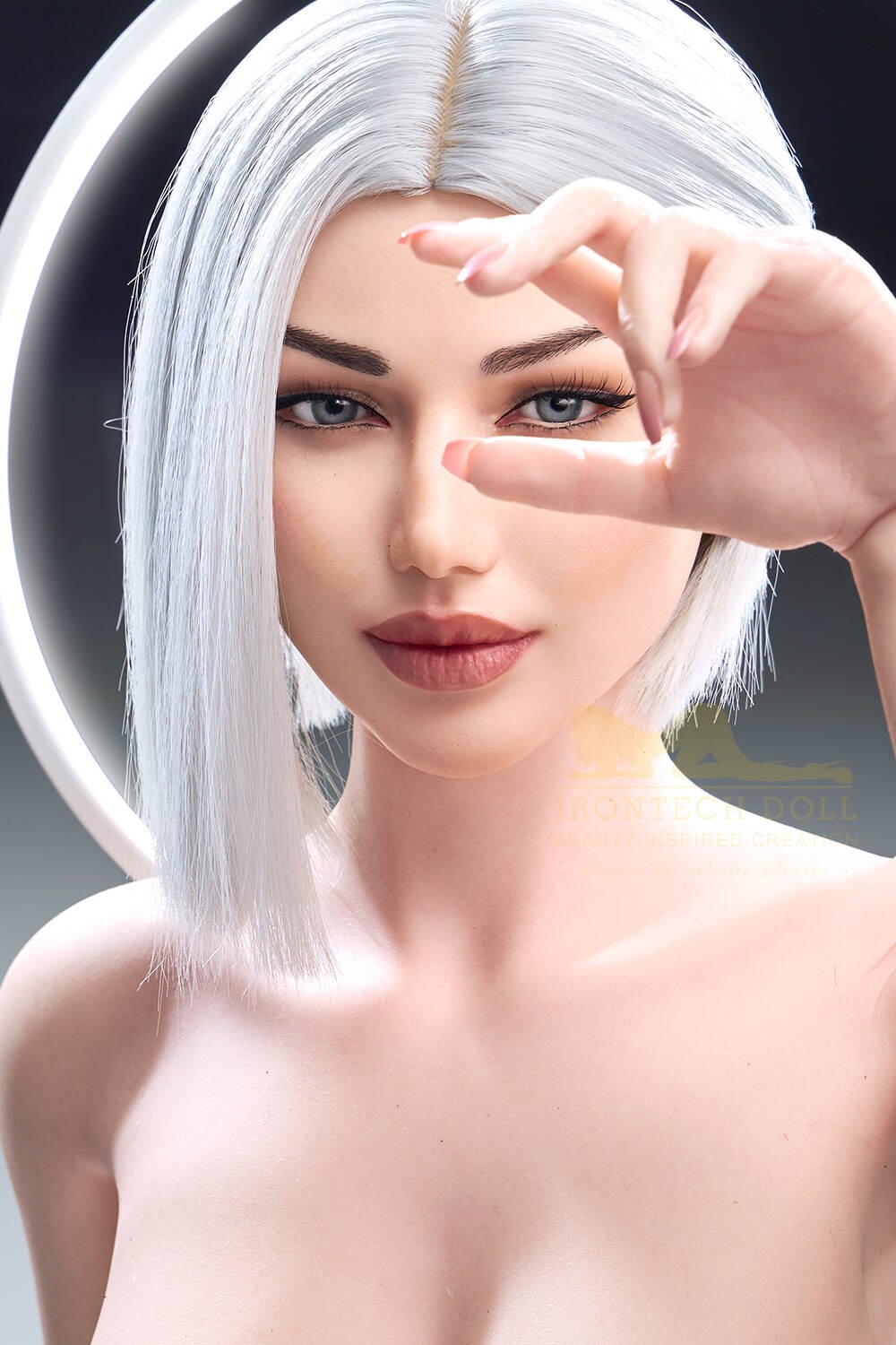 159cm/5ft3 G-cup Silicone Sex Doll – Celine - Image 7