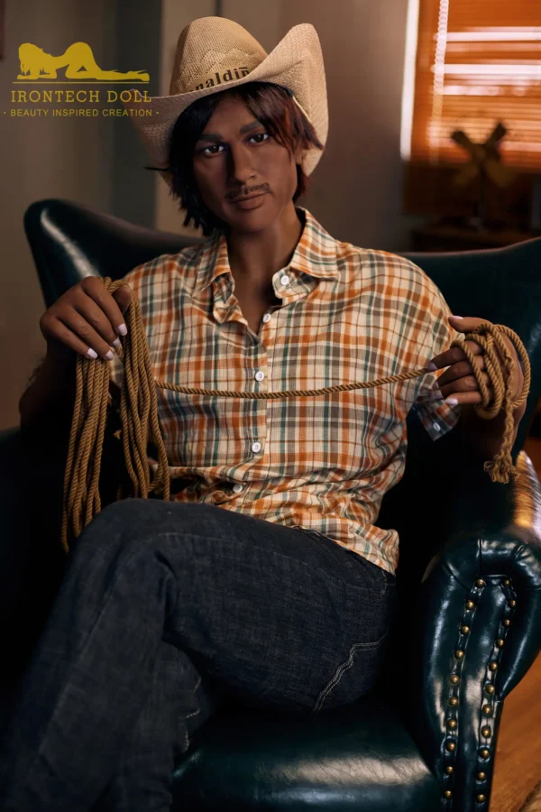 Black Male Sex Doll 175cm Cowboy Charles
